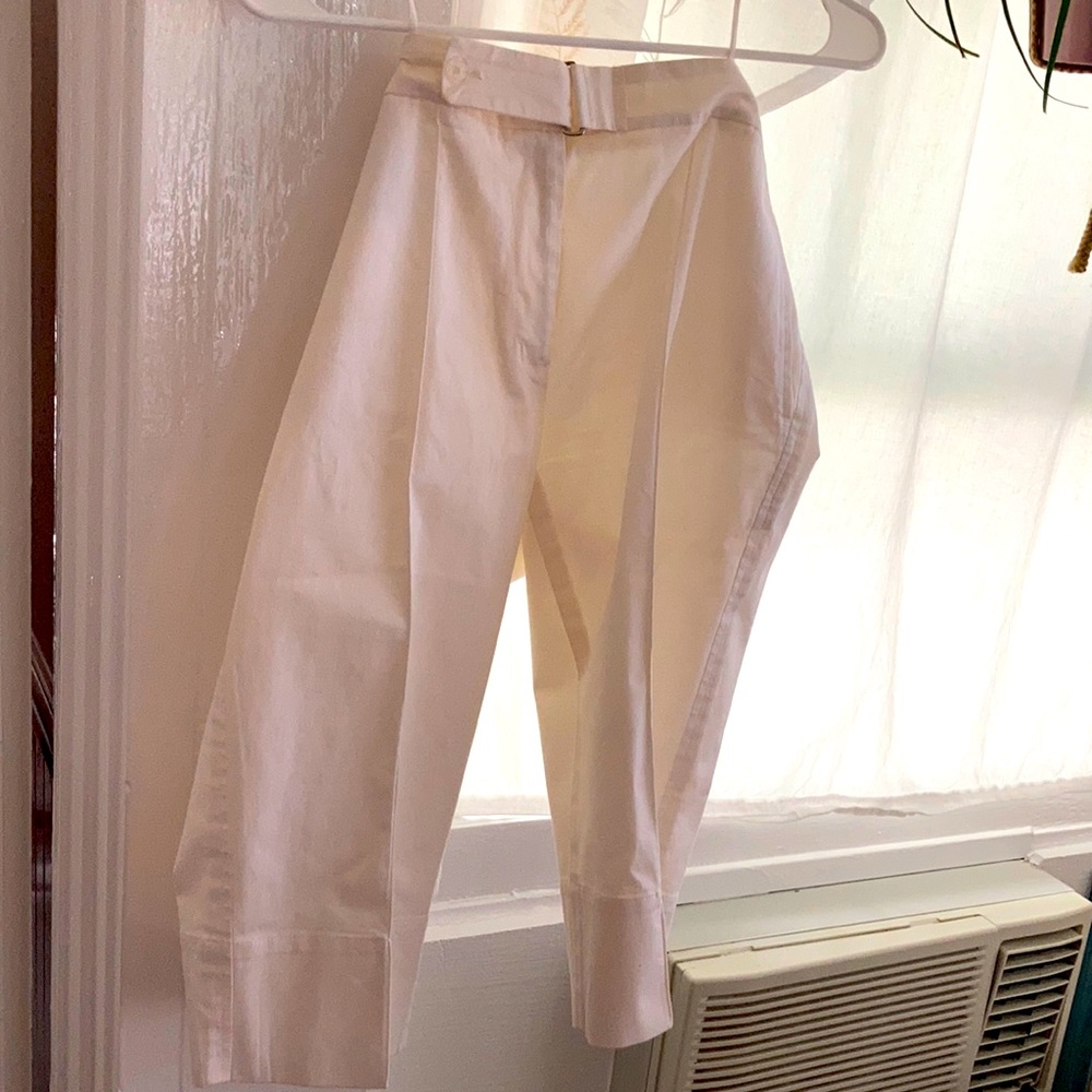Jil Sander off white capris